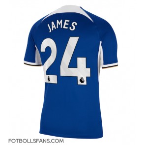 Chelsea Reece James #24 Replika Hemmatröja 2023-24 Kortärmad